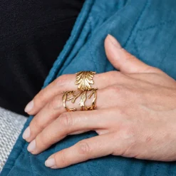 Bague Algue Dorée