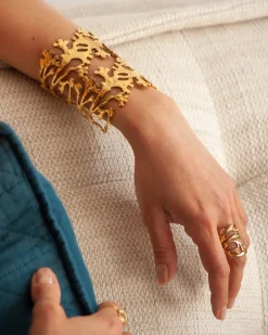 Bague Algue Dorée