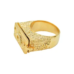 Bague Boîte Secrète Serpent Dorée