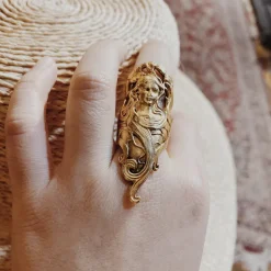 Bague Camée Dorée
