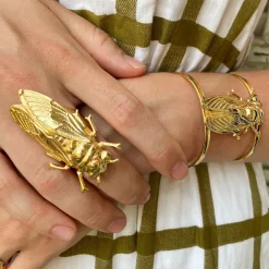 Bague Cicadas Dorée
