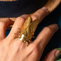 Bague Cigale Dorée