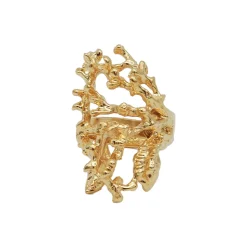 BAGUE CORAIL DOREE