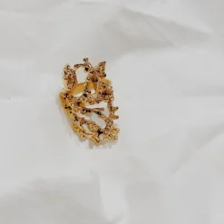 BAGUE CORAIL DOREE