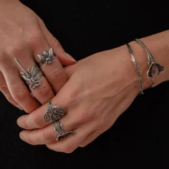 Bague Crocodile Ginkgo