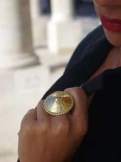 Bague Dôme Dorée