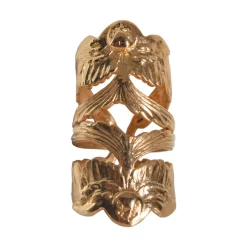 Bague Double Hirondelle Dorée
