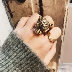 Bague Grande Panthère Dorée