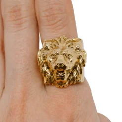 Bague Lion Dorée