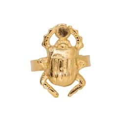 Bague Mini Scarabée dorée