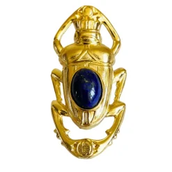 Bague Oscar Dorée Lapis Lazuli