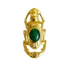 Bague Oscar Dorée Malachite