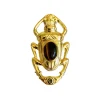 Bague Oscar Dorée Oeil de Tigre