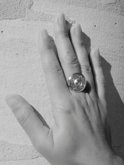 Bague Petit Dôme Argentée