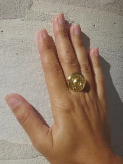 Bague Petit Dôme Dorée