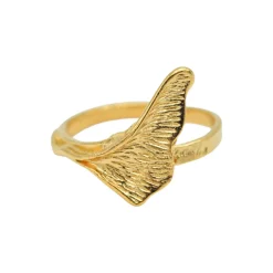 Bague Petit Ginkgo Dorée