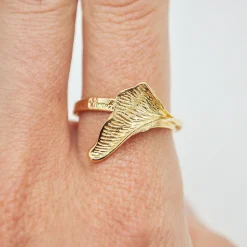 Bague Petit Ginkgo Dorée