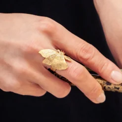 Bague Petit Papillon Dorée