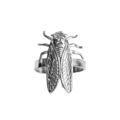 Bague Petite Cigale Cica Argentée