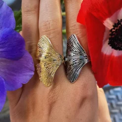 Bague Petite Feuille de Ginkgo