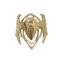 Bague Scarabée Dorée
