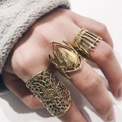 Bague Scarabée Dorée