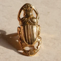 Bague Scarabée Oscar Dorée