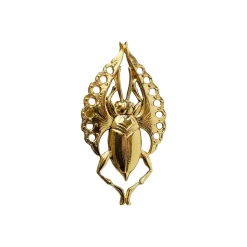 Bague Scarabée Volant Dorée