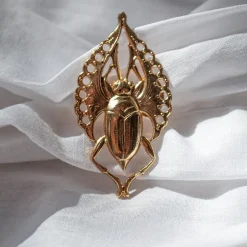 Bague Scarabée Volant Dorée