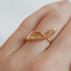 Bague Snake Dorée