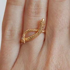 Bague Snake Dorée