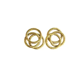 BOUCLES D'OREILLES ANNEAUX DOREES