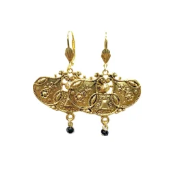 Boucles d'Oreilles Baroque Dorées