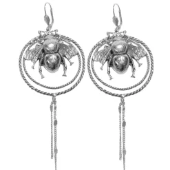 BOUCLES D'OREILLES BEE INGA ARGENT
