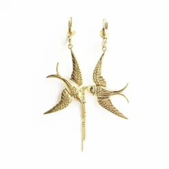 Boucles d'oreilles Bird Dorées