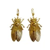 Boucles d'Oreilles Cicadas Dorées
