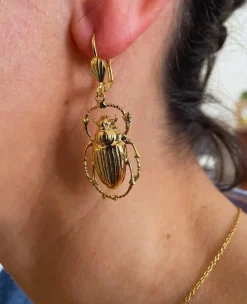 Boucles d'Oreilles Cléo Dorées
