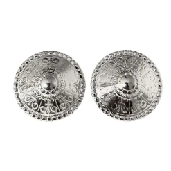Boucles d’oreilles Dôme Argentées Clips