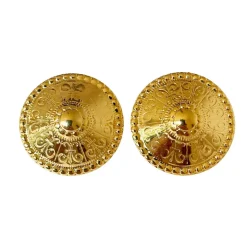 Boucles d’oreilles Dôme Dorées Clips