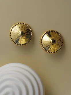 Boucles d’oreilles Dôme Dorées Clips