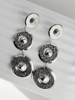 Boucles d’oreilles Dôme Trio Argentées