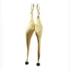 BOUCLES D'OREILLES ECORSE DOREES