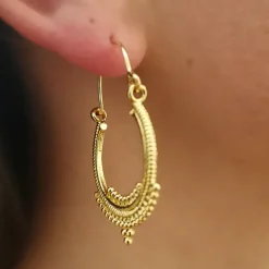 Boucles d'Oreilles Fili Indi Dorées