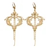 Boucles d'Oreilles Frame Filigrane Dorées