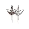 Boucles d'Oreilles Hirondelle Argentées