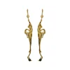 Boucles d'Oreilles Héron Dorées
