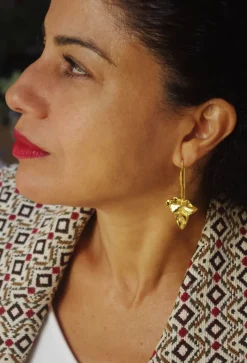 Boucles d’oreilles Lierre Dorées