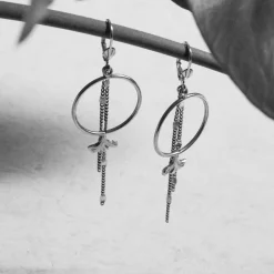 Boucles d'oreilles Mila Fleur Argentées