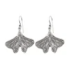 Boucles d'Oreilles Petite Feuille de Ginkgo