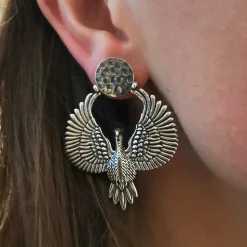 Boucles d'Oreilles Puces Aigle